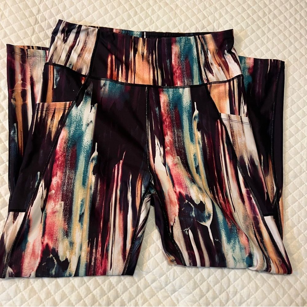 Nine West Active Leggings Women's Large Multicolor Like new!